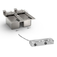 STOCK Elektrofritteuse, 2 Becken, 2 x 10 Liter, Einbaugerät, 15,0 kW, Bedienteil STOCK Elektrofritteuse, 2 Becken, 2 x 10 Liter, Einbaugerät, 15,0 kW, Bedienteil