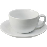 Milchkaffee-Tasse, Porzellan, weiß, Ø 110 mm, 350 ml Milchkaffee-Tasse, Porzellan, weiß, Ø 110 mm, 350 ml