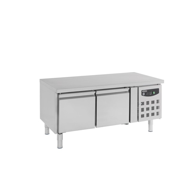 Unterbaukühltisch, 2 x GN 1/1, 108 l, 2 Türen, +2 bis +8 °C, 230V 50Hz, 0,34 kW