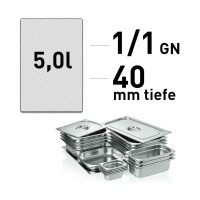 GN-Behälter - Edelstahl - GN 1/1 - 40 mm GN-Behälter - Edelstahl - GN 1/1 - 40 mm