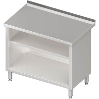 Vorschau: Arbeitsschrank, vorne offen, Aufkantung, Einlegeboden höhenverstellbar, Tiefe 600mm Vorschau: Arbeitsschrank, vorne offen, Aufkantung, Einlegeboden höhenverstellbar, Tiefe 600mm