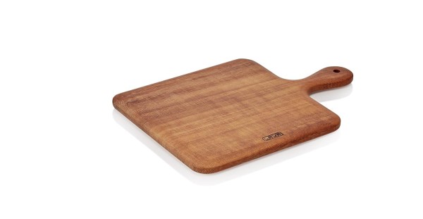 Servierbrett, quadratisch, mit Griff, Holz