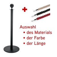 Abgrenzungspfosten, Edelstahl, Pulverbeschichtung schwarz, Oberteil Kugel Abgrenzungspfosten, Edelstahl, Pulverbeschichtung schwarz, Oberteil Kugel