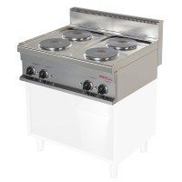 Vorschau: Elektroherd, 4 runde Kochplatten, Geräteoberteil - SOLOTEC 700 Vorschau: Elektroherd, 4 runde Kochplatten, Geräteoberteil - SOLOTEC 700