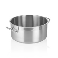 Bratentopf DeLuxe, Edelstahl, Sandwichboden, 12,0 Liter, flache Variante Bratentopf DeLuxe, Edelstahl, Sandwichboden, 12,0 Liter, flache Variante