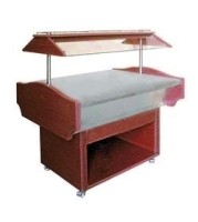 SOLOTEC Aktionsbuffet mit Edelstahlarbeitsplatte in Mahagonioptik SOLOTEC Aktionsbuffet mit Edelstahlarbeitsplatte in Mahagonioptik