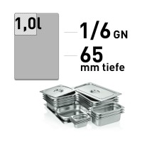 GN-Behälter - Edelstahl - GN 1/6 - 65 mm GN-Behälter - Edelstahl - GN 1/6 - 65 mm