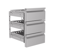 Schubladenblock 1/3 Monoblock, für Kühltische, sanft schließend Schubladenblock 1/3 Monoblock, für Kühltische, sanft schließend