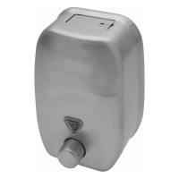 Seifen- & Desinfektionsspender, manuelles Druckknopfsystem Seifen- & Desinfektionsspender, manuelles Druckknopfsystem