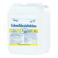 Flächenschnelldesinfektion für Lebensmittelbereiche, Kanister, 5 Liter Flächenschnelldesinfektion für Lebensmittelbereiche, Kanister, 5 Liter