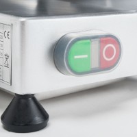 Vorschau: Aufschnittmaschine, antihaftbeschichtete Anschlagplatte, alle wesentlichen Teile inkl. Messer Ø 220 Vorschau: Aufschnittmaschine, antihaftbeschichtete Anschlagplatte, alle wesentlichen Teile inkl. Messer Ø 220