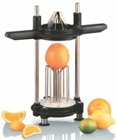 manueller Orangen- und Kartoffelschneider aus Edelstahl und Kunststoff manueller Orangen- und Kartoffelschneider aus Edelstahl und Kunststoff