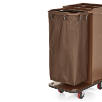 Ersatzwäschesack, Polyester, braun, 70 Liter, bis 40 °C waschbar Ersatzwäschesack, Polyester, braun, 70 Liter, bis 40 °C waschbar