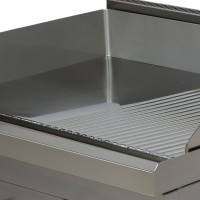Vorschau: Elektro-Griddleplatte, ½ glatt, ½ geriffelt, hartverchromt, Geräteoberteil - SOLOTEC 700 Vorschau: Elektro-Griddleplatte, ½ glatt, ½ geriffelt, hartverchromt, Geräteoberteil - SOLOTEC 700