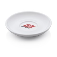 Lili Doppiountertasse, Porzellan, weiß, Ø 155 mm, mit Logo Lili Doppiountertasse, Porzellan, weiß, Ø 155 mm, mit Logo