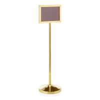 Vorschau: Info-Ständer, Edelstahl, Titanium Gold, poliert, Din A4 Format, quer Vorschau: Info-Ständer, Edelstahl, Titanium Gold, poliert, Din A4 Format, quer
