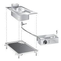 STOCK Elektro-Fritteuse, 10 Liter, Einbaugerät, 5,0 kW, Bedienteil STOCK Elektro-Fritteuse, 10 Liter, Einbaugerät, 5,0 kW, Bedienteil
