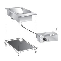 STOCK Einbau-Frittenwanne mit GN 1/1 Schale STOCK Einbau-Frittenwanne mit GN 1/1 Schale