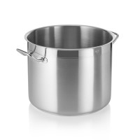 Bratentopf DeLuxe, Edelstahl, Sandwichboden, 30 Liter, Schüttrand, Kaltgriffe angeschweißt Bratentopf DeLuxe, Edelstahl, Sandwichboden, 30 Liter, Schüttrand, Kaltgriffe angeschweißt