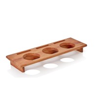 Kokottengestell EisenStil, für drei runde Kokotten Ø 110 mm, Holz Kokottengestell EisenStil, für drei runde Kokotten Ø 110 mm, Holz