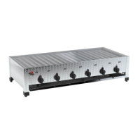Gastro Gasgrill, Tischgerät, 20 kW, 6 Zonen Gastro Gasgrill, Tischgerät, 20 kW, 6 Zonen