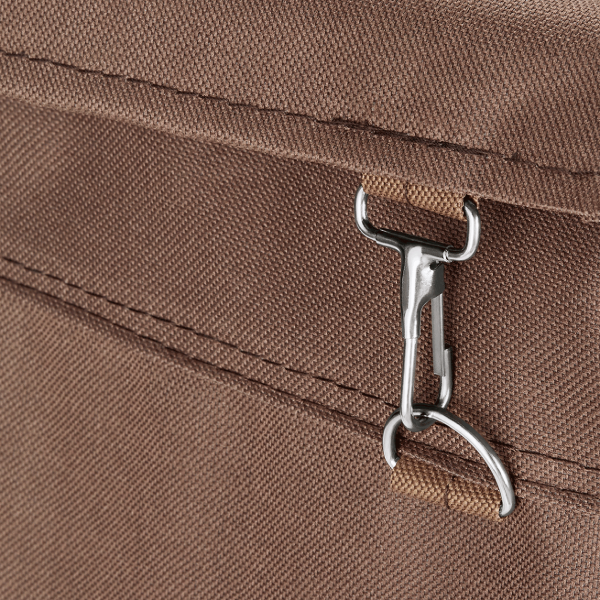 Wäschesack für Servicewagen, braun, 450 x 320 x 880 mm, Polyester