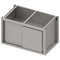 Unterschrank-Modul mit Schiebetüren, Tiefe 640 mm, sockelbaufähig Unterschrank-Modul mit Schiebetüren, Tiefe 640 mm, sockelbaufähig