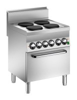 STOCK 4 Platten Elektro-Herd mit Heissluft-Backofen STOCK 4 Platten Elektro-Herd mit Heissluft-Backofen