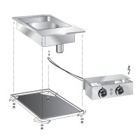 STOCK Einbau-Elektro-Multibräter, 13 Liter, 4,05 kW, Bedienteil STOCK Einbau-Elektro-Multibräter, 13 Liter, 4,05 kW, Bedienteil