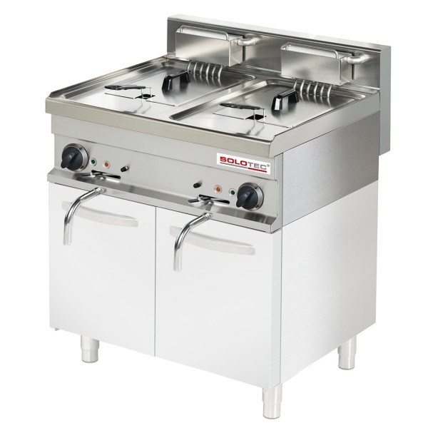 Fritteuse 2 Becken, 11 Liter je Becken, Elektro Geräteoberteil - SOLOTEC 700