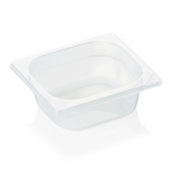 GN-Behälter, Polypropylen, GN 1/6, 65 mm, 0,7 Liter, transparent