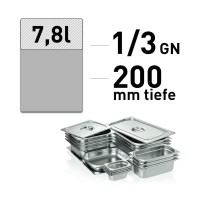 GN-Behälter - Edelstahl - GN 1/3 - 200 mm GN-Behälter - Edelstahl - GN 1/3 - 200 mm