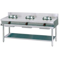 Wokherd, Gas, Standgerät, 3 Hochleistungsbrenner mit je 13 kW Wokherd, Gas, Standgerät, 3 Hochleistungsbrenner mit je 13 kW