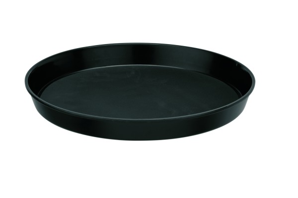 PP - Bierglasträger, schwarz, mit hohem Rand, Ø 36 cm