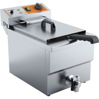 Vorschau: Fritteuse mit Ablasshahn, 10 Liter, Tischgerät, Kaltzone Vorschau: Fritteuse mit Ablasshahn, 10 Liter, Tischgerät, Kaltzone