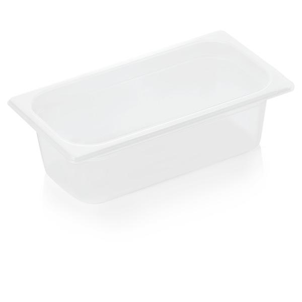 GN-Behälter, Polypropylen, GN 1/3, 100 mm, 3,5 Liter, transparent