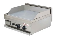 Gas-Griddleplatte, 1/2 glatt - 1/2 geriffelt, hartverchromt, Geräteoberteil - SOLOTEC 600 Gas-Griddleplatte, 1/2 glatt - 1/2 geriffelt, hartverchromt, Geräteoberteil - SOLOTEC 600