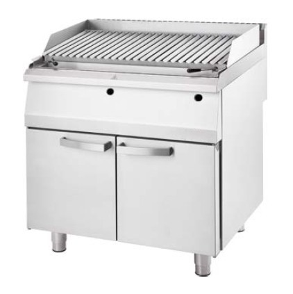 Gas-Lavastein-Grill, mit V-Rost, 13,0 kW