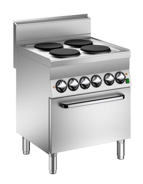 STOCK 4 Platten Elektro-Herd, Heissluft-Backofen