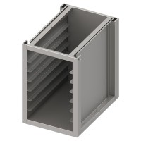 Unterschrank mit GN-Register, Tiefe 640 mm, sockelbaufähig Unterschrank mit GN-Register, Tiefe 640 mm, sockelbaufähig