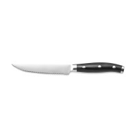 Steakmesser, Edelstahl, Griff schwarz, 115 mm Klingenlänge Steakmesser, Edelstahl, Griff schwarz, 115 mm Klingenlänge