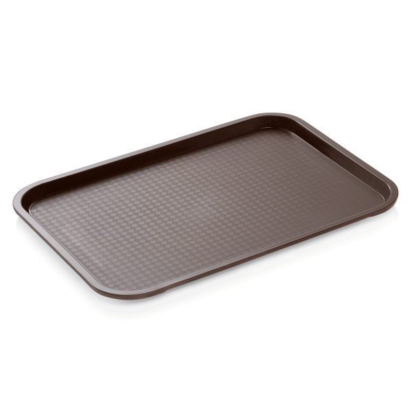 Tablett, 45,5 x 35,5 cm, braun, Polypropylen