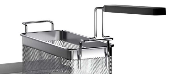 STOCK Korb für Pastakocher Edelstahl; Version für Modul 400/600 mm.