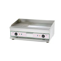 Bratplatte, elektrisch, 6,0 kW, 400V, Bratfläche 746 x 398 mm, geriffelt & glatt bis 300 °C Bratplatte, elektrisch, 6,0 kW, 400V, Bratfläche 746 x 398 mm, geriffelt & glatt bis 300 °C