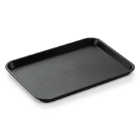 Tablett GN 1/2, schwarz, Polypropylen Tablett GN 1/2, schwarz, Polypropylen