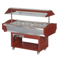 SOLOTEC Warmbuffet 4/1 GN, in Mahagonioptik SOLOTEC Warmbuffet 4/1 GN, in Mahagonioptik