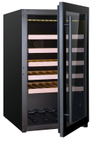 Vorschau: Weinkühlschrank, 118 Liter, +5 bis +20 °C, 1 Zone, 1 Glastür, Umluftkühlung, schwarz Vorschau: Weinkühlschrank, 118 Liter, +5 bis +20 °C, 1 Zone, 1 Glastür, Umluftkühlung, schwarz
