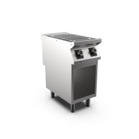 STOCK 2-Zonen-Elektro-Induktionsherd, flächendeckend, Standgerät mit offenem Unterbau STOCK 2-Zonen-Elektro-Induktionsherd, flächendeckend, Standgerät mit offenem Unterbau