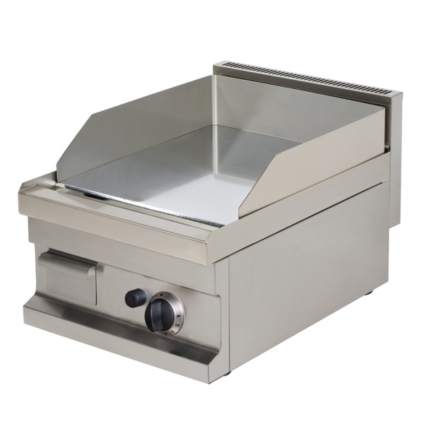 Gas Griddleplatte, glatt, hartverchromt, Geräteoberteil - SOLOTEC 600