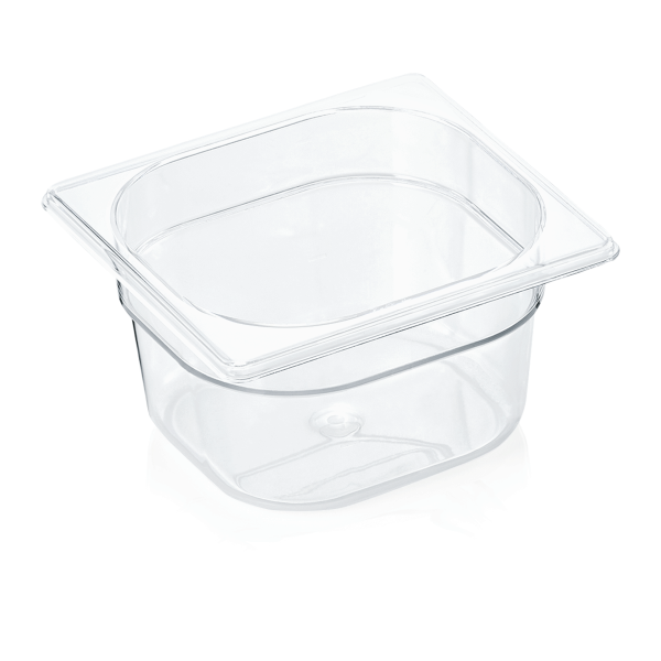 GN-Behälter, Kunststoff Polycarbonat, GN 1/6, 100 mm, 1,6 Liter